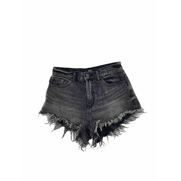 BDG High Rise Cheeky Cut Off‎ Shorts Women's Size 26 Black /Gray Wash - Picture 1 of 9
